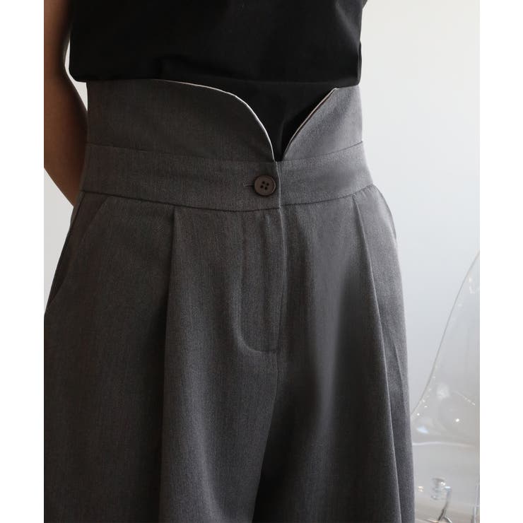 【aimohaオリジナル】3WAYサロペット タック入りワイドスラックス | aimoha  | 詳細画像14 