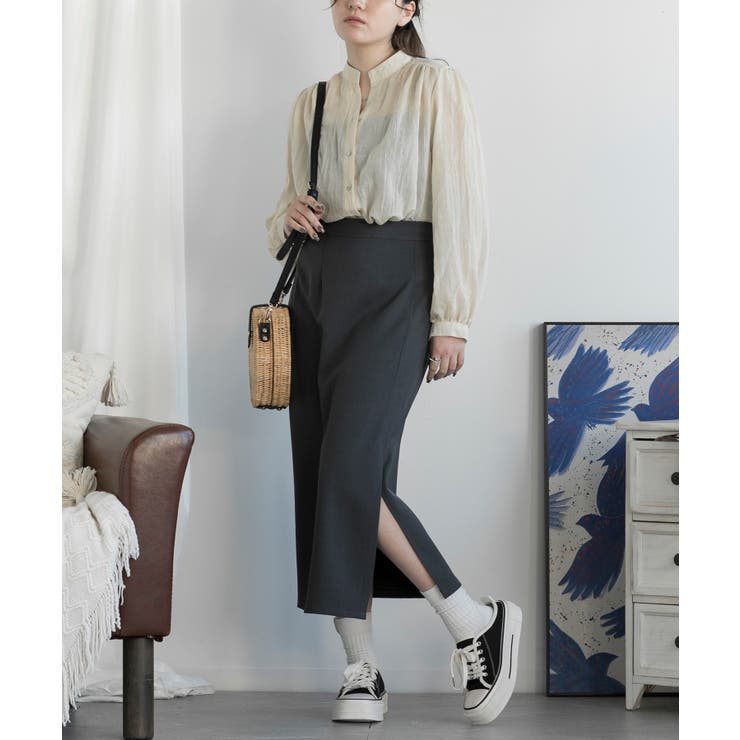 スリットAラインスカート | aimoha  | 詳細画像9 