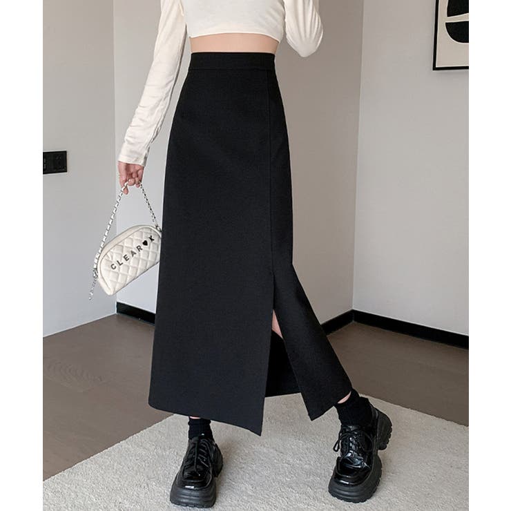 スリットAラインスカート | aimoha  | 詳細画像1 