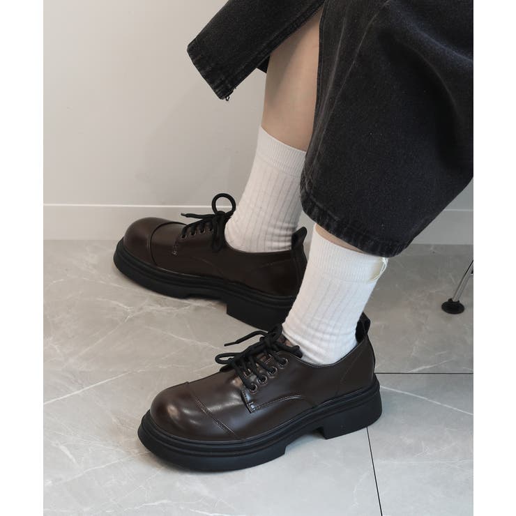 【shoes365】ラウンドトゥ厚底 ドレスシューズ | aimoha  | 詳細画像19 