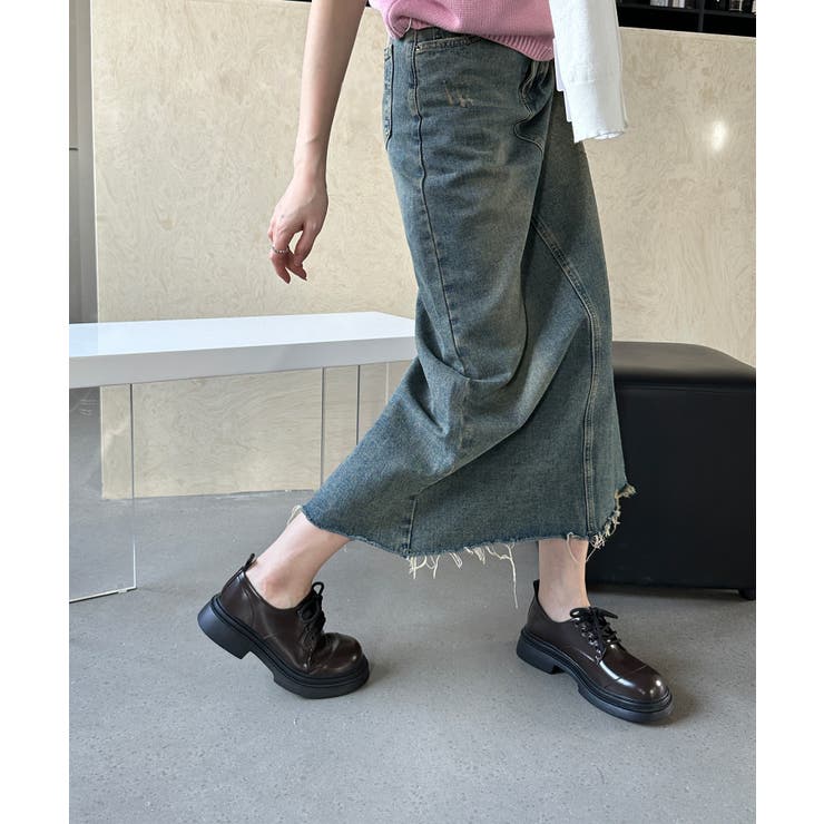 【shoes365】ラウンドトゥ厚底 ドレスシューズ | aimoha  | 詳細画像18 