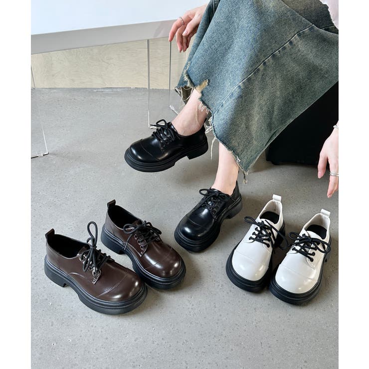 【shoes365】ラウンドトゥ厚底 ドレスシューズ | aimoha  | 詳細画像13 