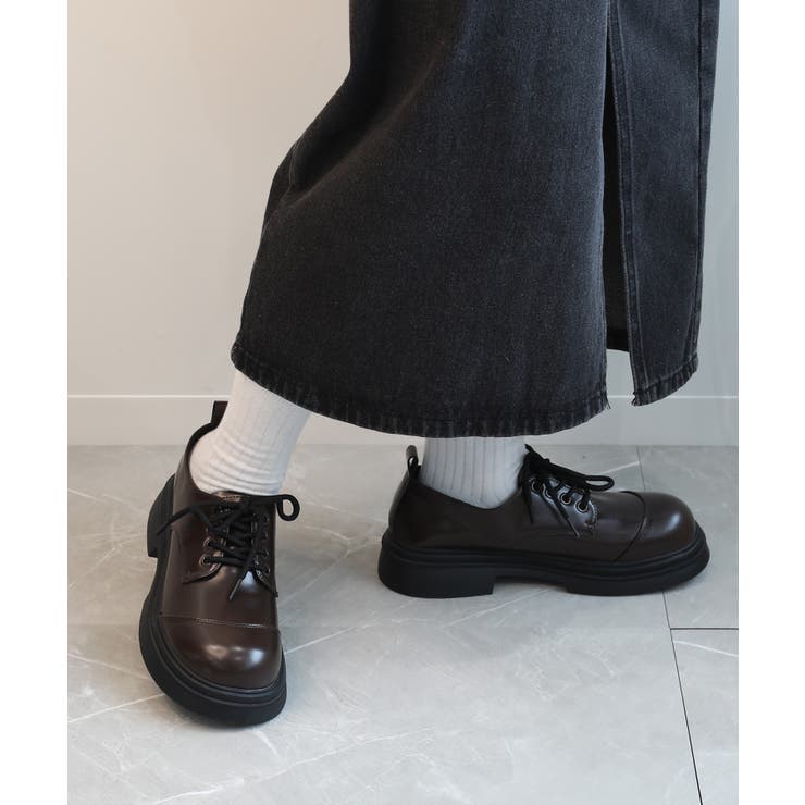 【shoes365】ラウンドトゥ厚底 ドレスシューズ | aimoha  | 詳細画像2 