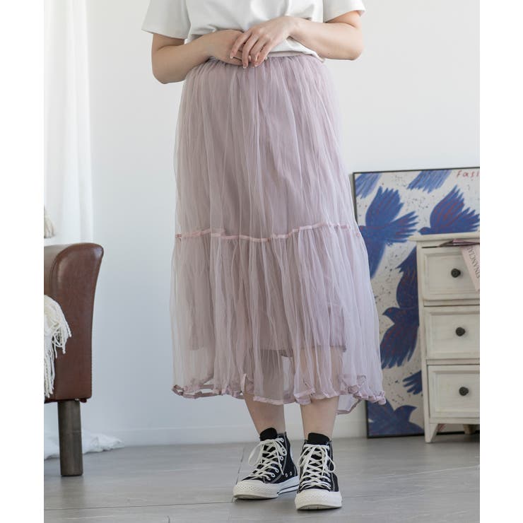 ピンク | AラインチュールSK | aimoha 