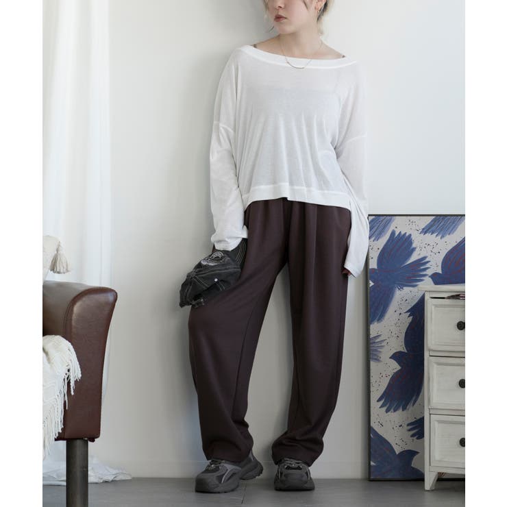 ウエストゴムスウェットパンツ | aimoha  | 詳細画像3 