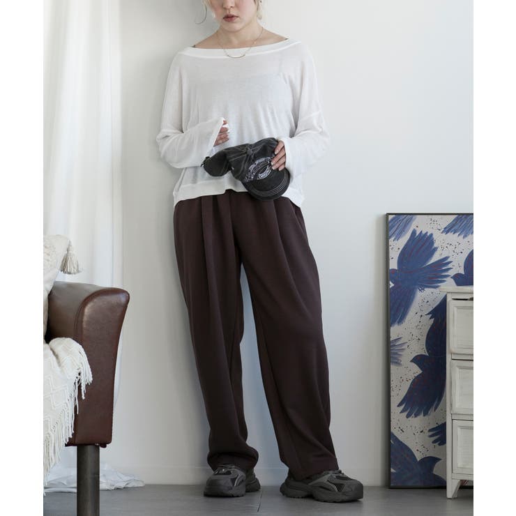 ウエストゴムスウェットパンツ | aimoha  | 詳細画像4 