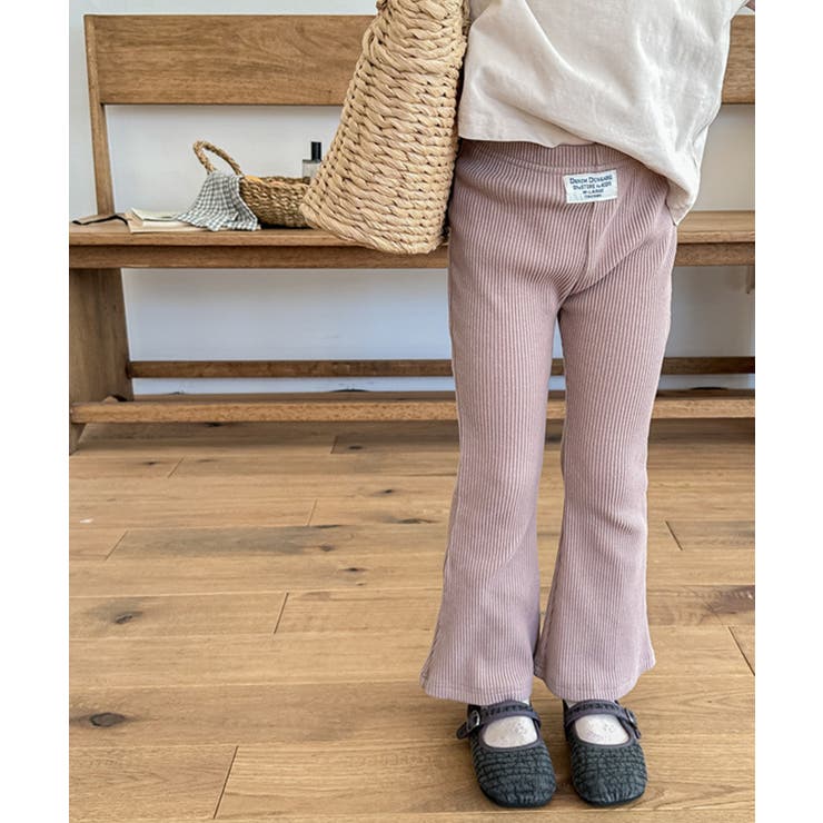 【aimoha-KIDS-】9分丈 セミフレアパンツ | aimoha kids | 詳細画像2 