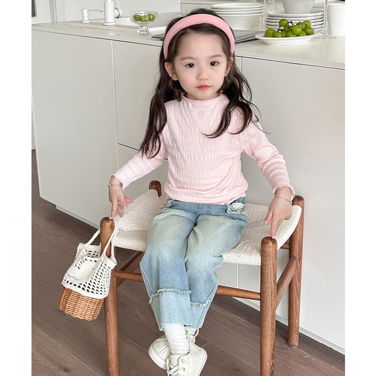 【aimoha-KIDS-】シワ感長袖トップス | aimoha kids | 詳細画像6 