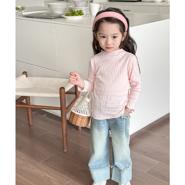 【aimoha-KIDS-】シワ感長袖トップス | aimoha kids | 詳細画像7 