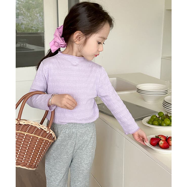 【aimoha-KIDS-】シワ感長袖トップス | aimoha kids | 詳細画像2 