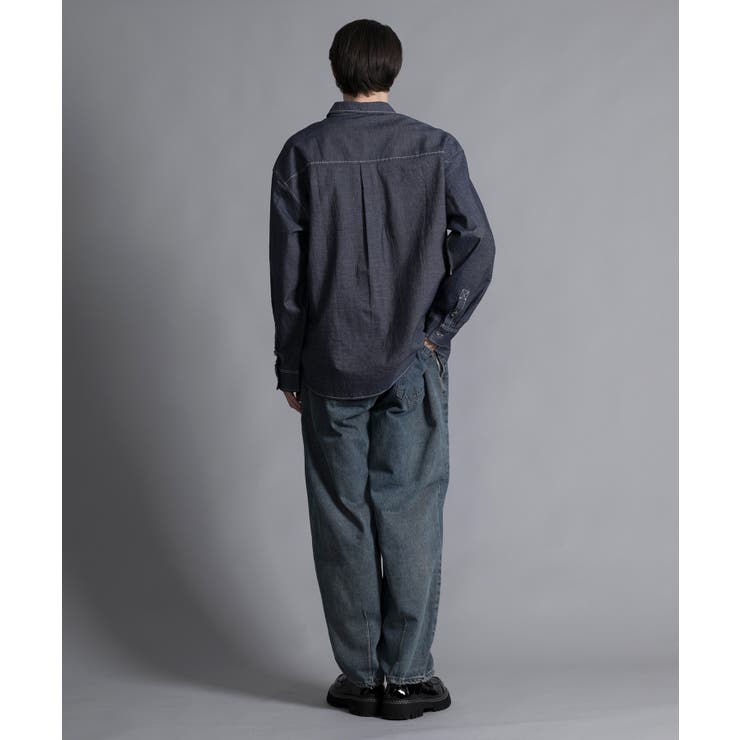 aimoha n_o MULTI POCKET DENIM SHIRT | aimoha men | 詳細画像6 