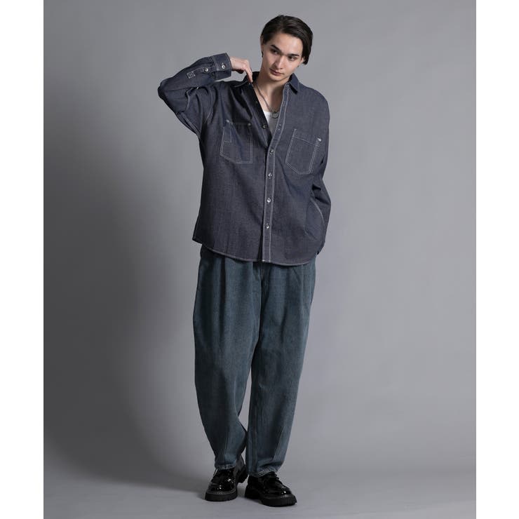 aimoha n_o MULTI POCKET DENIM SHIRT | aimoha men | 詳細画像7 