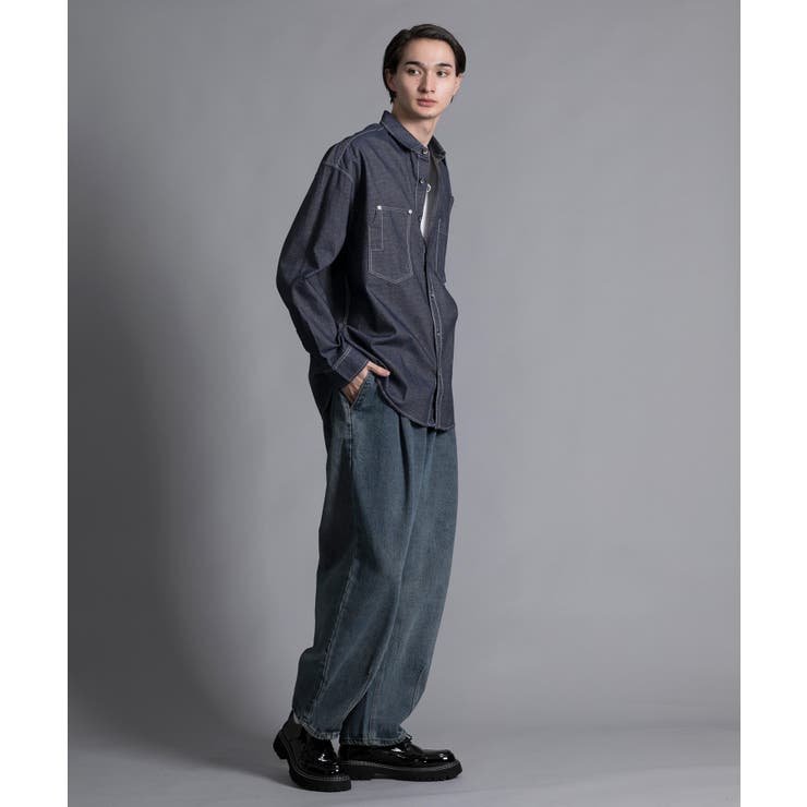 aimoha n_o MULTI POCKET DENIM SHIRT | aimoha men | 詳細画像8 