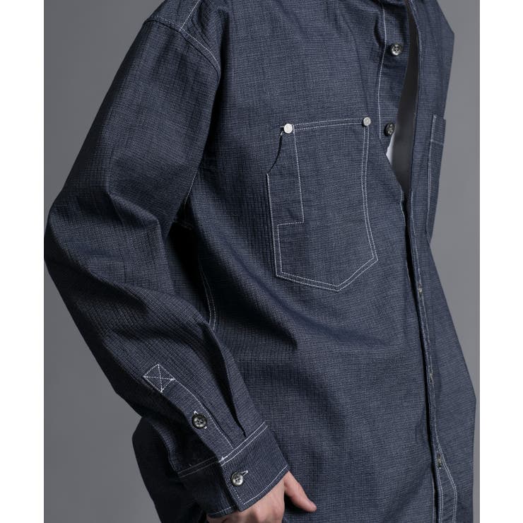 aimoha n_o MULTI POCKET DENIM SHIRT | aimoha men | 詳細画像10 
