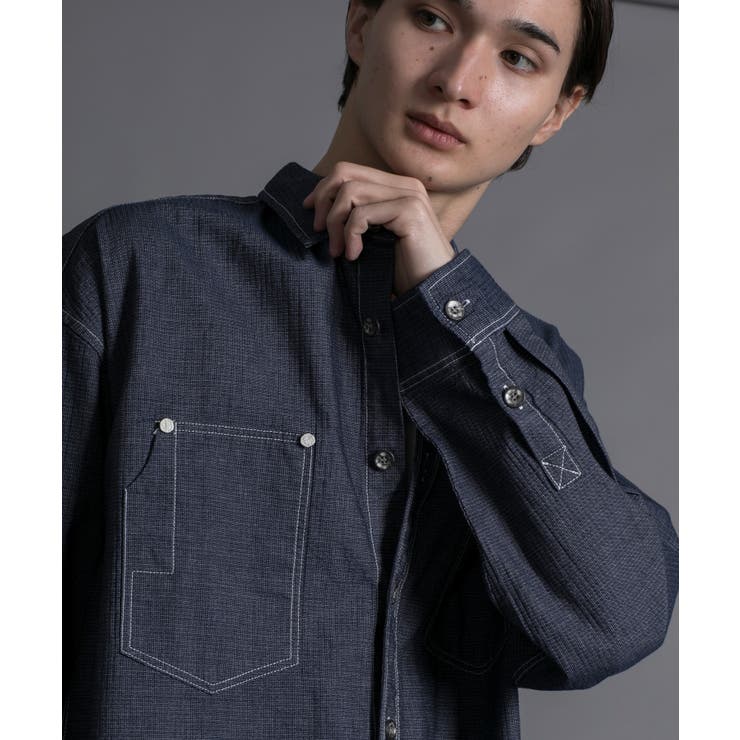 aimoha n_o MULTI POCKET DENIM SHIRT | aimoha men | 詳細画像11 