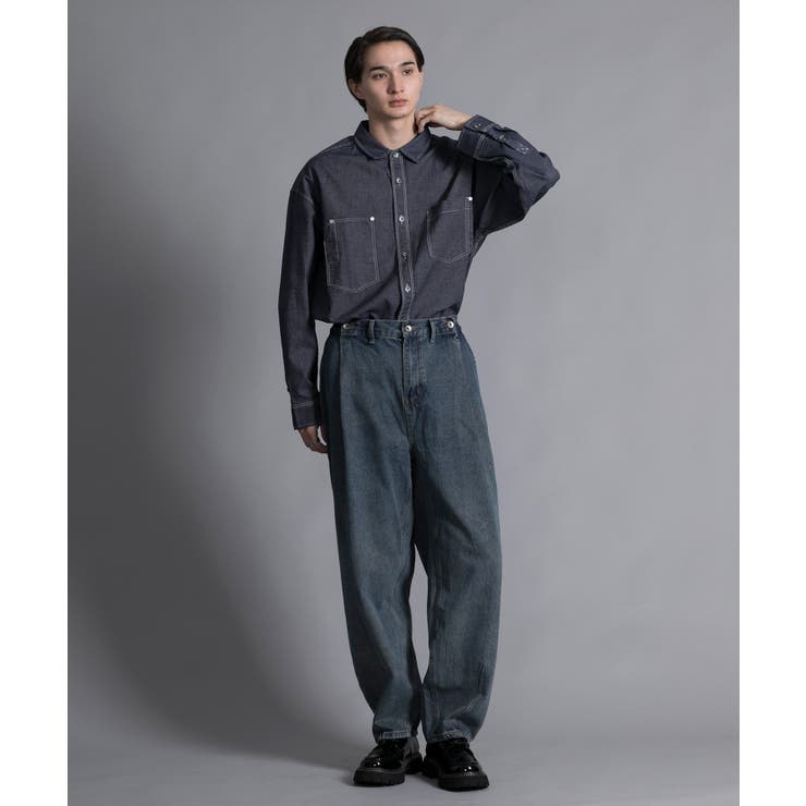 aimoha n_o MULTI POCKET DENIM SHIRT | aimoha men | 詳細画像14 