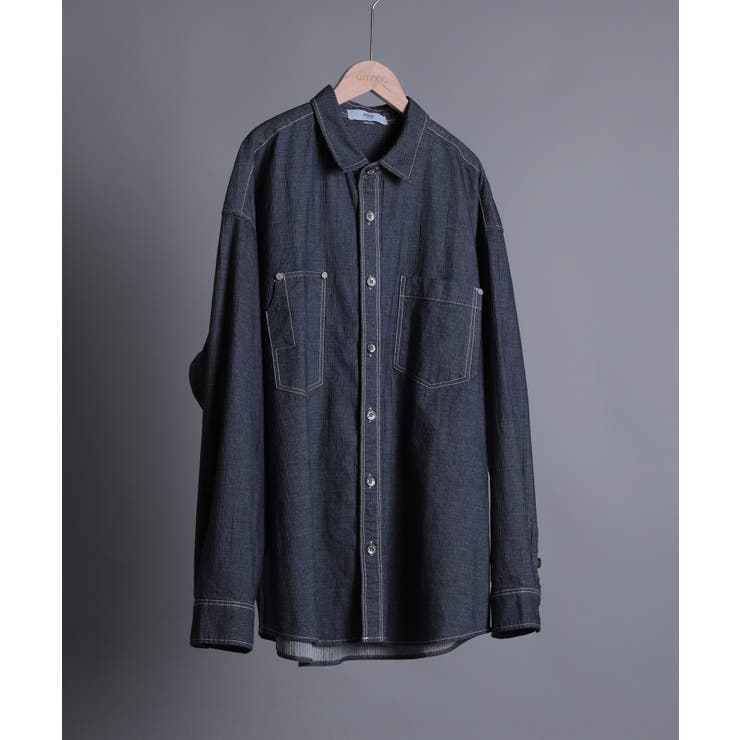 aimoha n_o MULTI POCKET DENIM SHIRT | aimoha men | 詳細画像1 