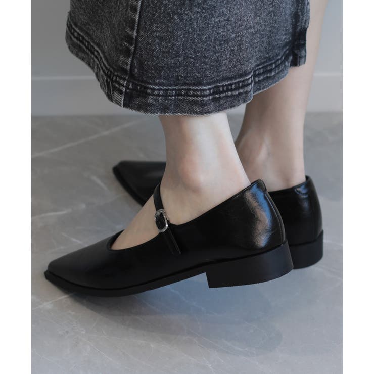 【shoes365】ポインテッド トゥ ローヒール メリージェーン シューズ | aimoha  | 詳細画像9 