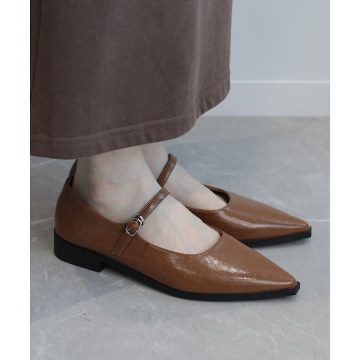 【shoes365】ポインテッド トゥ ローヒール メリージェーン シューズ | aimoha  | 詳細画像14 