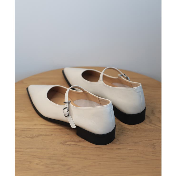 【shoes365】ポインテッド トゥ ローヒール メリージェーン シューズ | aimoha  | 詳細画像16 