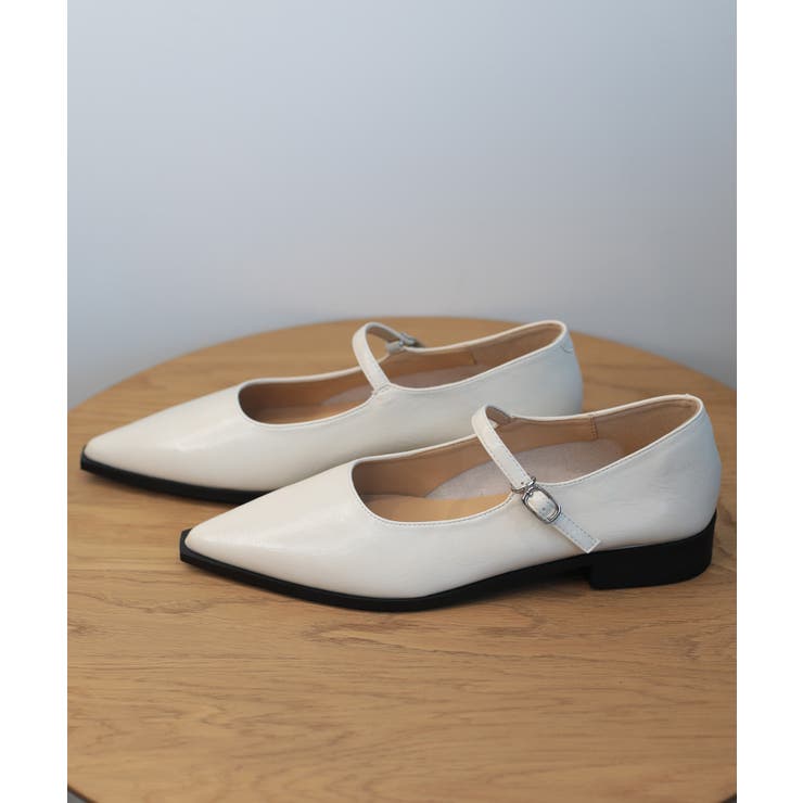 【shoes365】ポインテッド トゥ ローヒール メリージェーン シューズ | aimoha  | 詳細画像17 