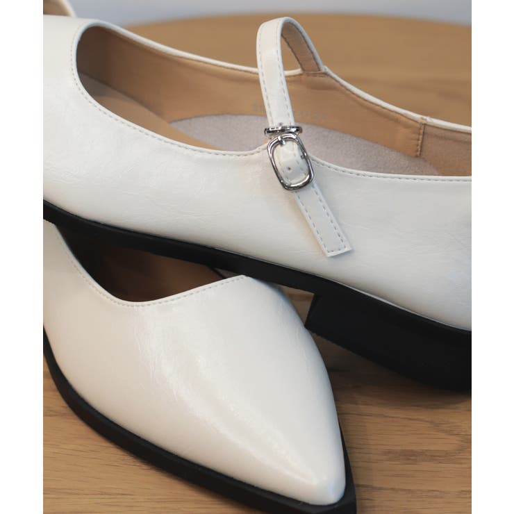 【shoes365】ポインテッド トゥ ローヒール メリージェーン シューズ | aimoha  | 詳細画像18 