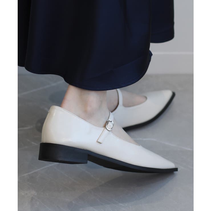 【shoes365】ポインテッド トゥ ローヒール メリージェーン シューズ | aimoha  | 詳細画像5 