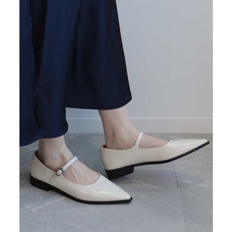 【shoes365】ポインテッド トゥ ローヒール メリージェーン シューズ | aimoha  | 詳細画像6 