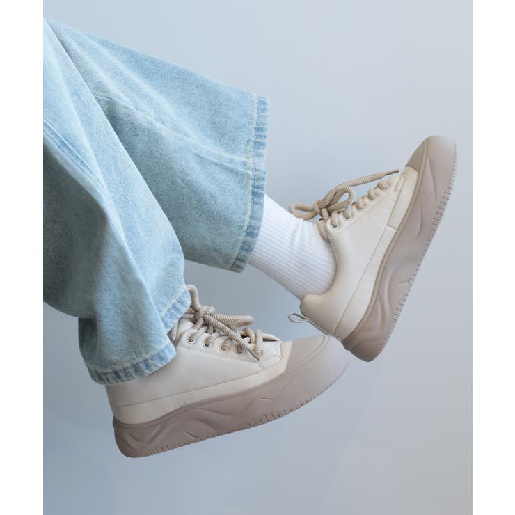 ベージュ | 【shoes365】厚底スニーカー | aimoha 