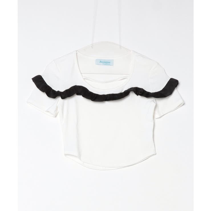 「Jasmine」フリルクロップド丈半袖Tシャツ Jasmine Grandif… | aimoha  | 詳細画像15 