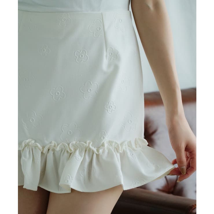 【Jasmine】フラワー柄ミニスカート | aimoha  | 詳細画像5 