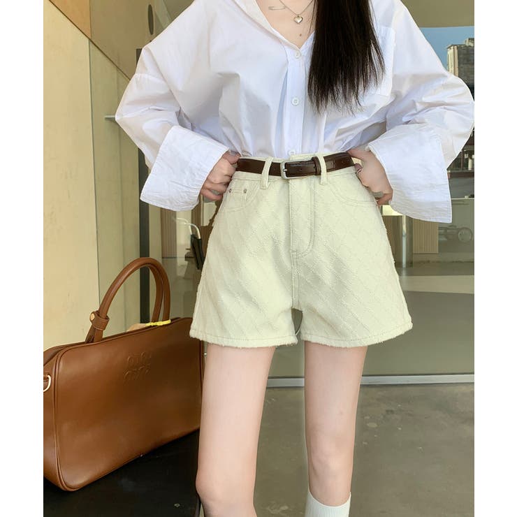 デニムジャガードショートパンツ | aimoha  | 詳細画像6 