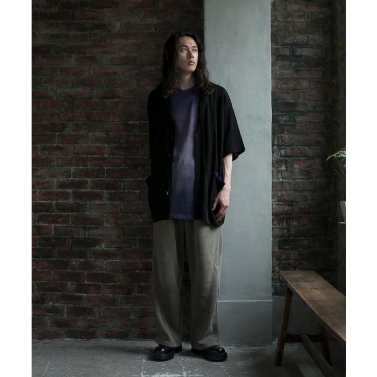 ブラック | 【aimoha neo】CONTRAST POCKETS KNIT SHIRT | aimoha men