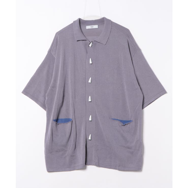 【aimoha neo】CONTRAST POCKETS KNIT SHIRT | aimoha men | 詳細画像14 