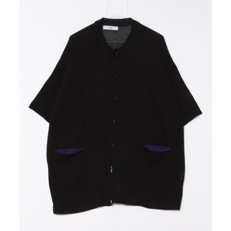 【aimoha neo】CONTRAST POCKETS KNIT SHIRT | aimoha men | 詳細画像13 