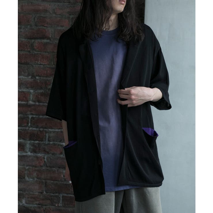 【aimoha neo】CONTRAST POCKETS KNIT SHIRT | aimoha men | 詳細画像4 