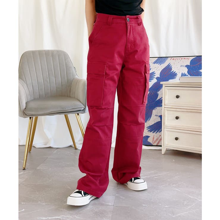 「Aimoha」ストレートパンツ カーゴパンツ | aimoha  | 詳細画像12 