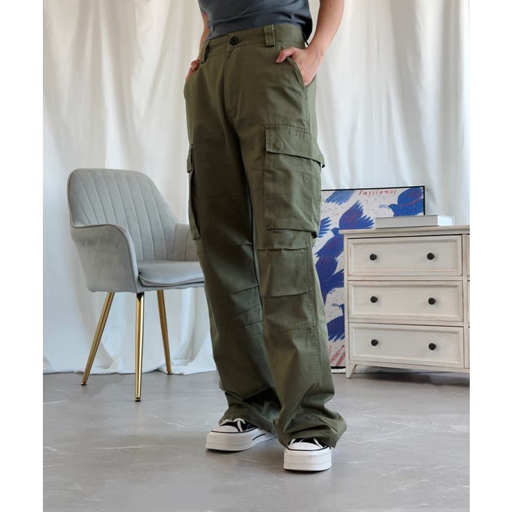 「Aimoha」ストレートパンツ カーゴパンツ | aimoha  | 詳細画像14 