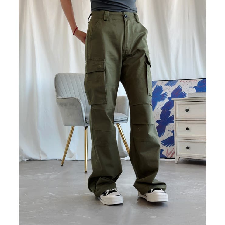 「Aimoha」ストレートパンツ カーゴパンツ | aimoha  | 詳細画像16 