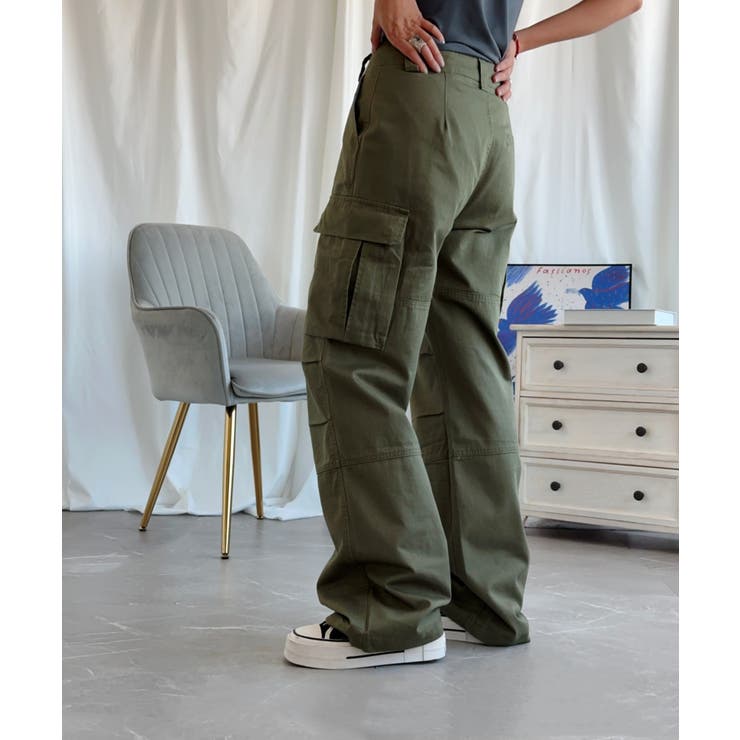 「Aimoha」ストレートパンツ カーゴパンツ | aimoha  | 詳細画像17 