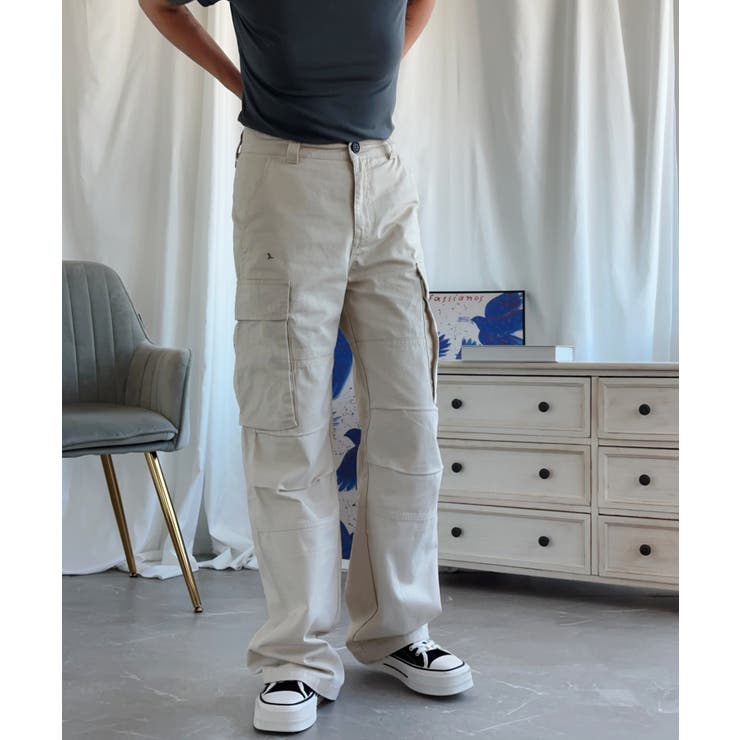 「Aimoha」ストレートパンツ カーゴパンツ | aimoha  | 詳細画像2 