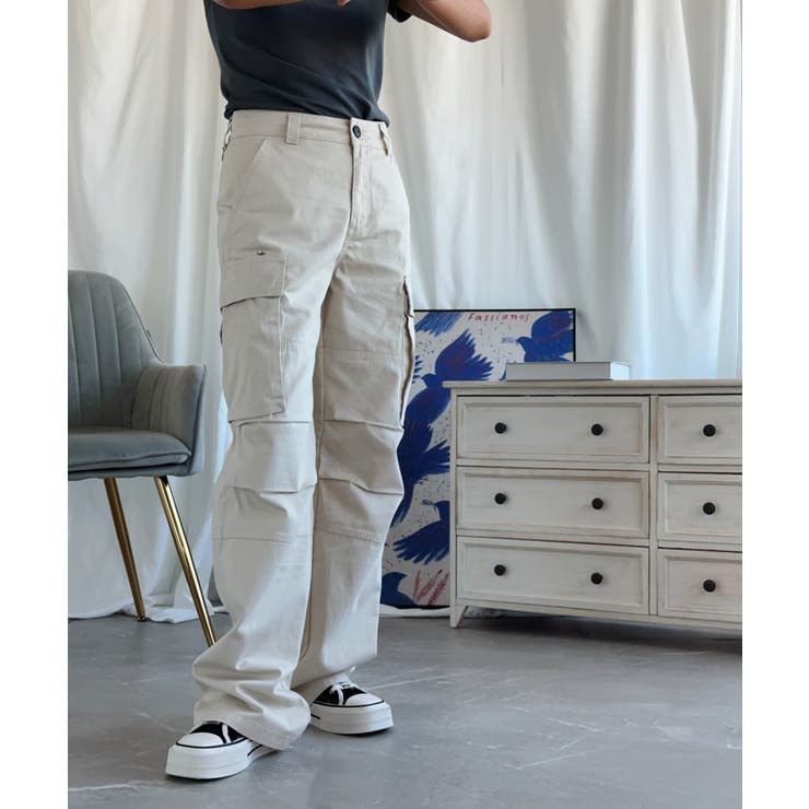「Aimoha」ストレートパンツ カーゴパンツ | aimoha  | 詳細画像4 