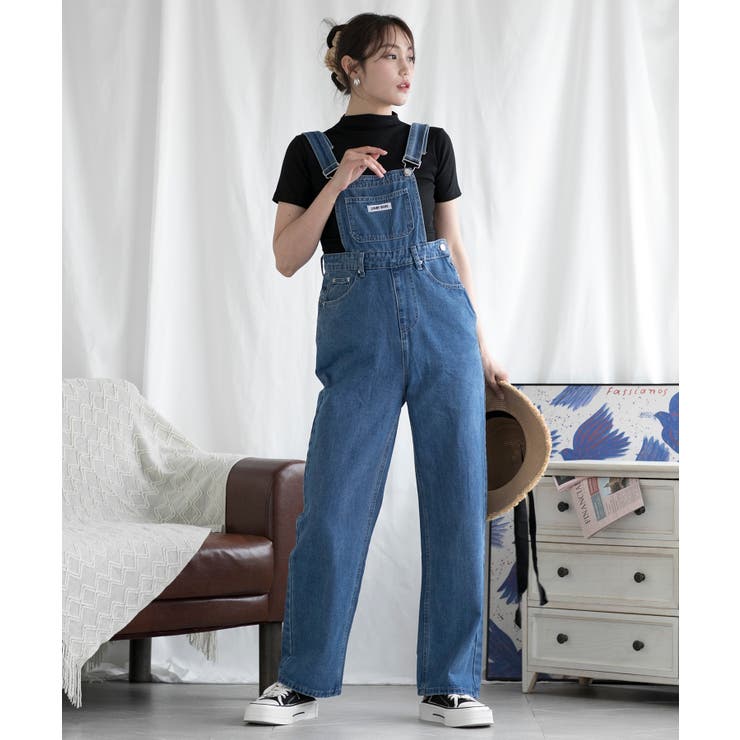 カジュアルデニムサロペット[品番：XT000010666]｜aimoha （アイモハ