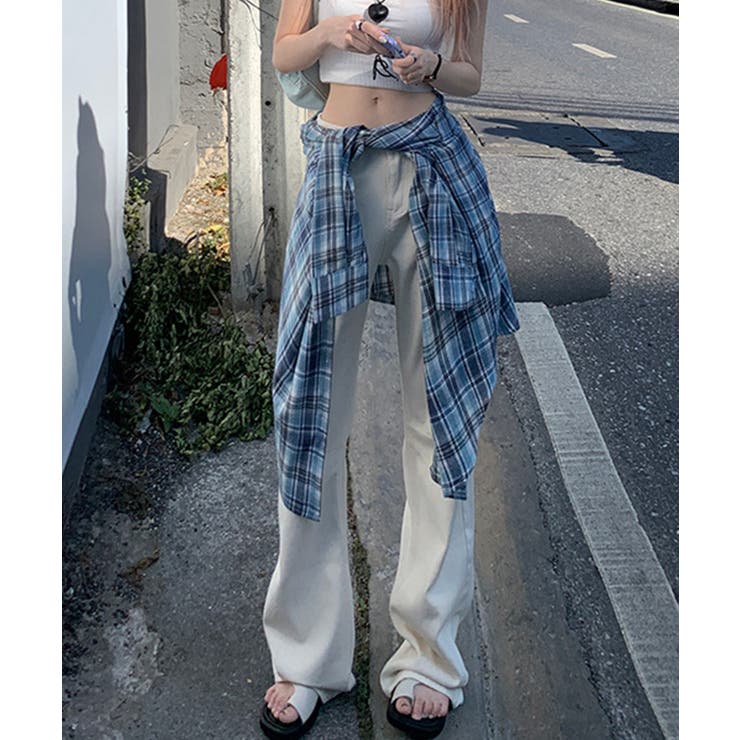 ゆったりロング丈デニムパンツ | aimoha  | 詳細画像17 