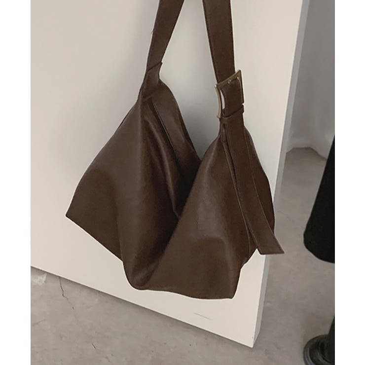 PUレザー大きめショルダーバッグ | aimoha  | 詳細画像7 