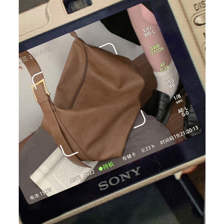 PUレザー大きめショルダーバッグ | aimoha  | 詳細画像10 