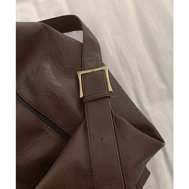 PUレザー大きめショルダーバッグ | aimoha  | 詳細画像23 