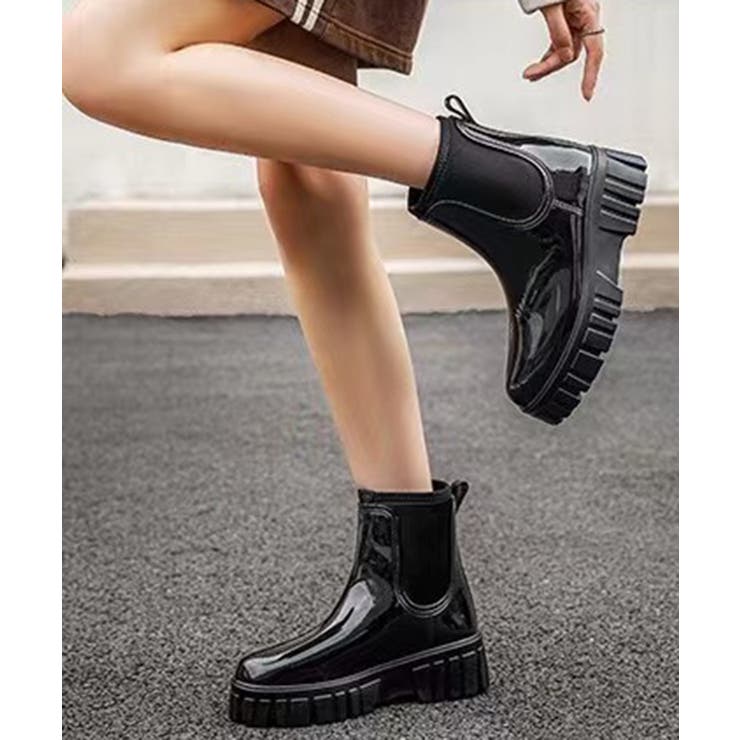 6cm厚底 プラットフォームレインブーツ レインシューズ 長靴 | aimoha  | 詳細画像4 