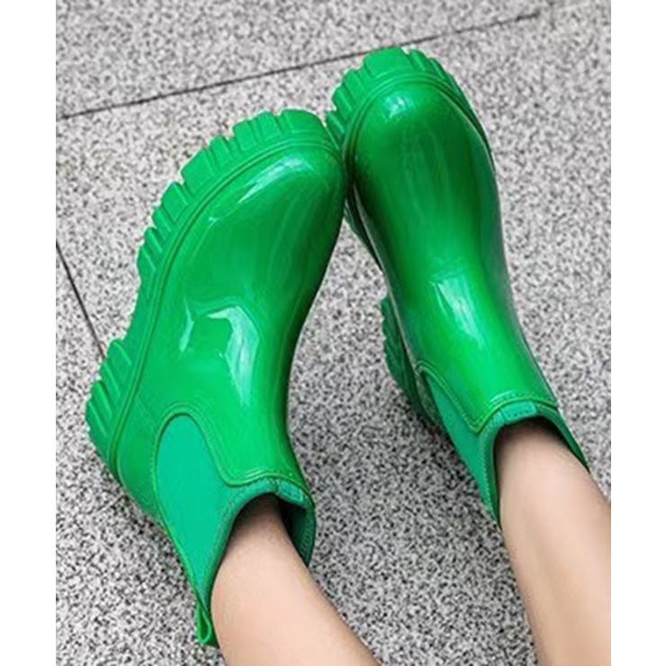 6cm厚底 プラットフォームレインブーツ レインシューズ 長靴 | aimoha  | 詳細画像8 