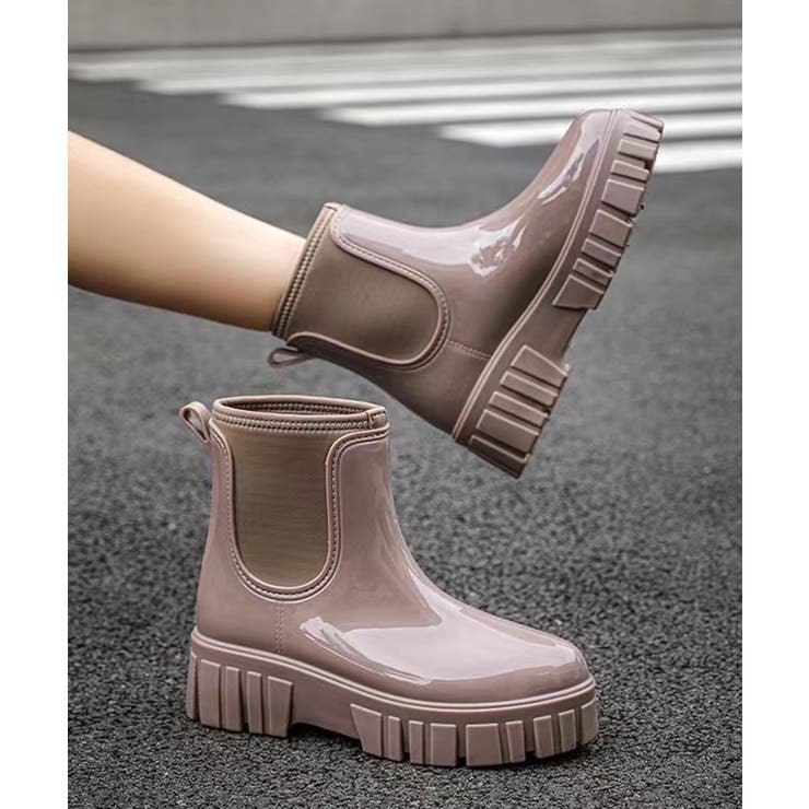6cm厚底 プラットフォームレインブーツ レインシューズ 長靴 | aimoha  | 詳細画像10 